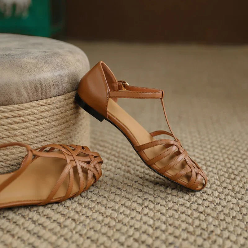 Alden & Archer™| Monroe T-Strap Sandals