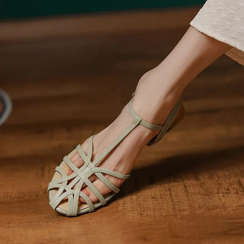 Alden & Archer™| Chica Elegant T-Strap Sandals