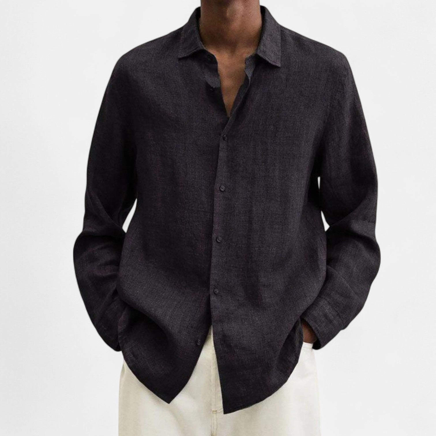 Men’s Classic Fit Linen Shirt – Timeless Comfort, Effortless Sophistication