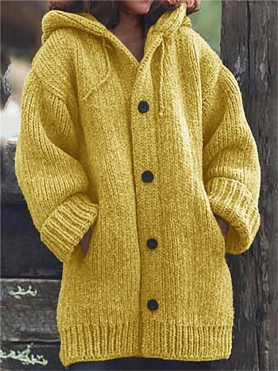 Amelia | Women's Cozy Hooded Knit Cardigan