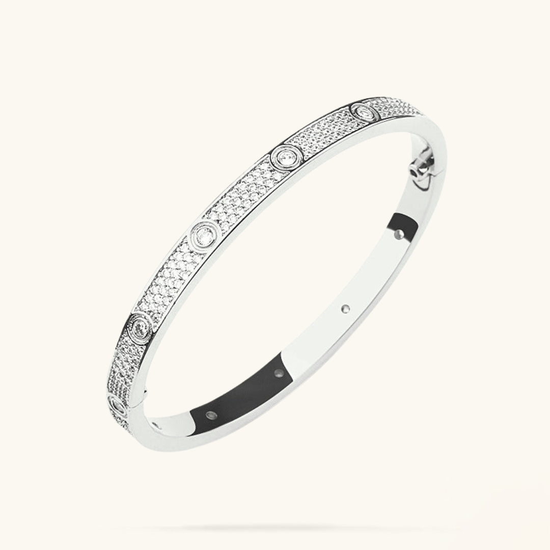 Eternity Bracelet (stainless steel, premium silver finish)
