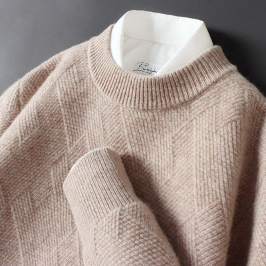 Men's Patterned Knit Sweater | Cozy