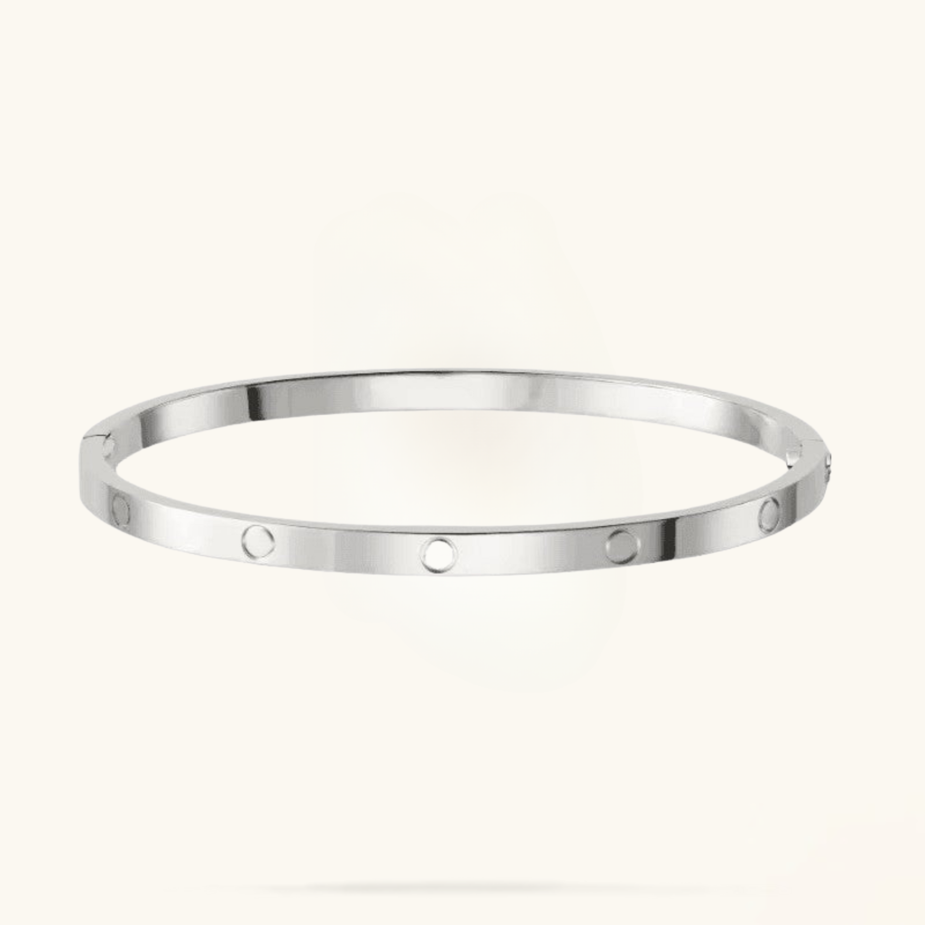 Eternity Bracelet (stainless steel, slim design)