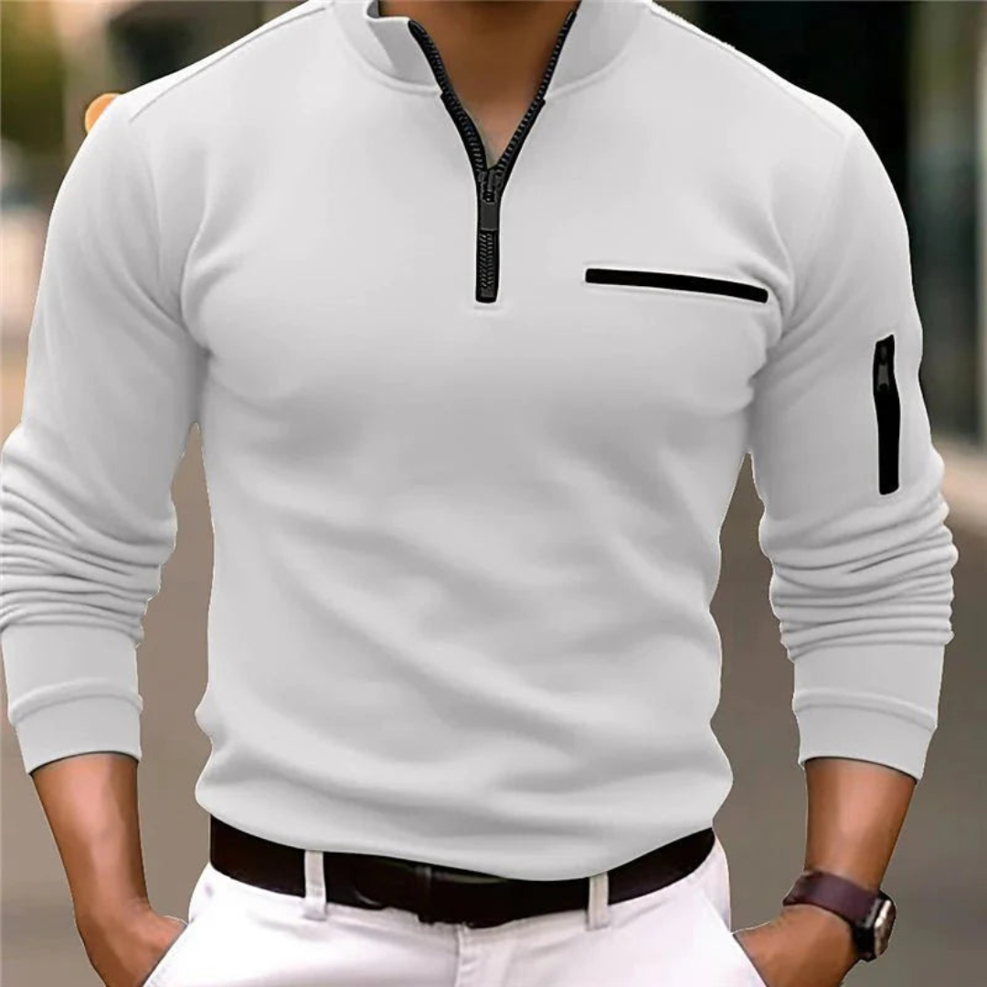 Men's Sporty Zip Shirt | Casual