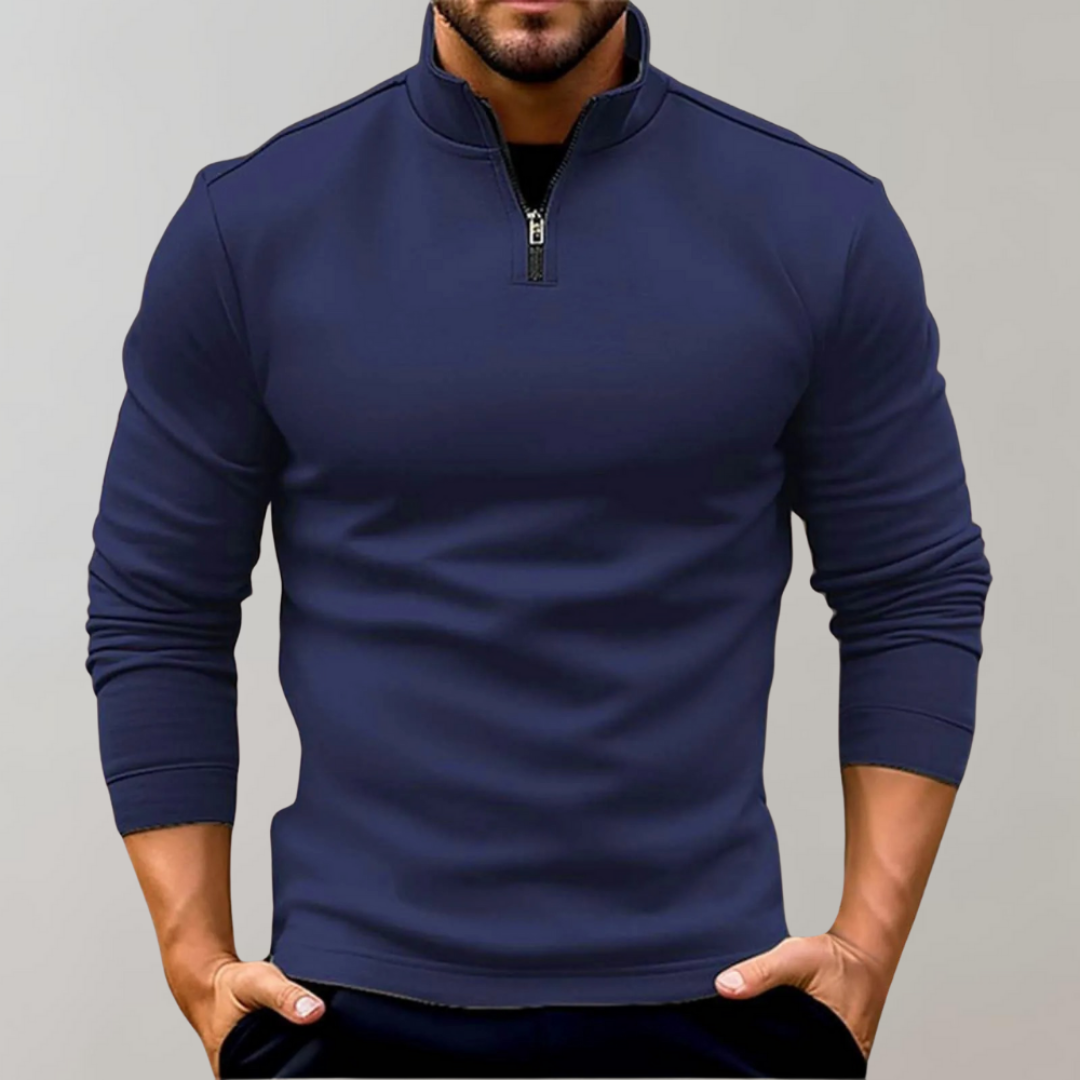 Luke | Men's Zip Neck Sweater | Casual