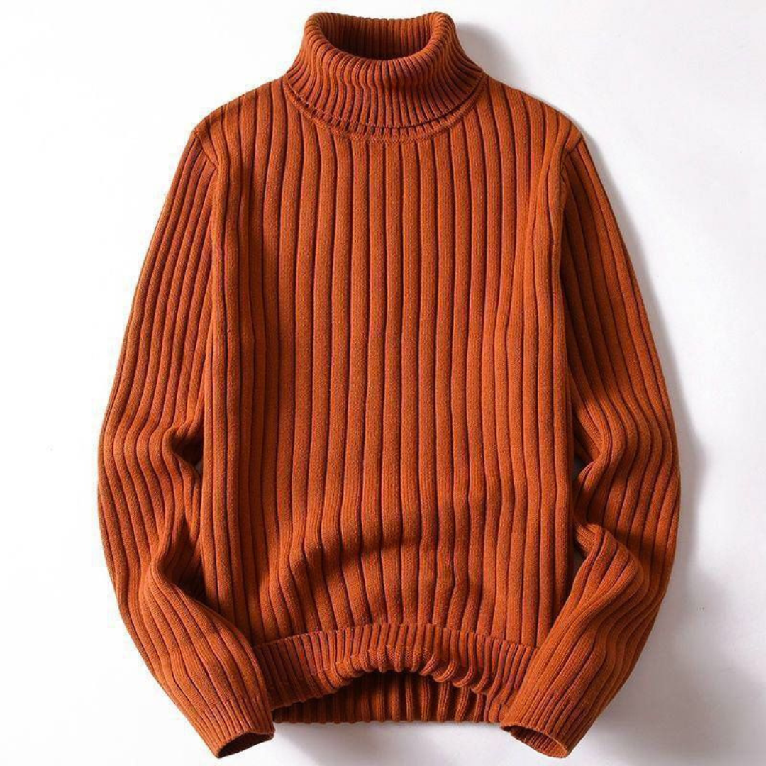 Men's Knit Turtleneck Sweater | Vibrant