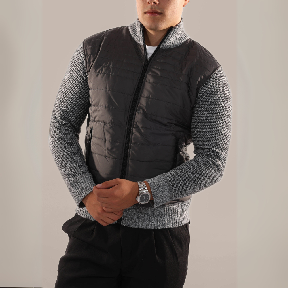 Men's Quilted Zip Jacket | Modern