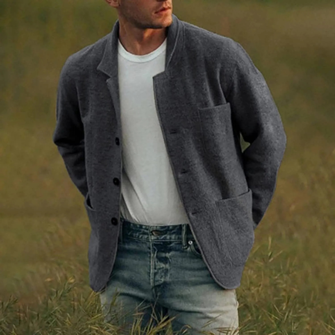 Men's Casual Buttoned Jacket | Soft