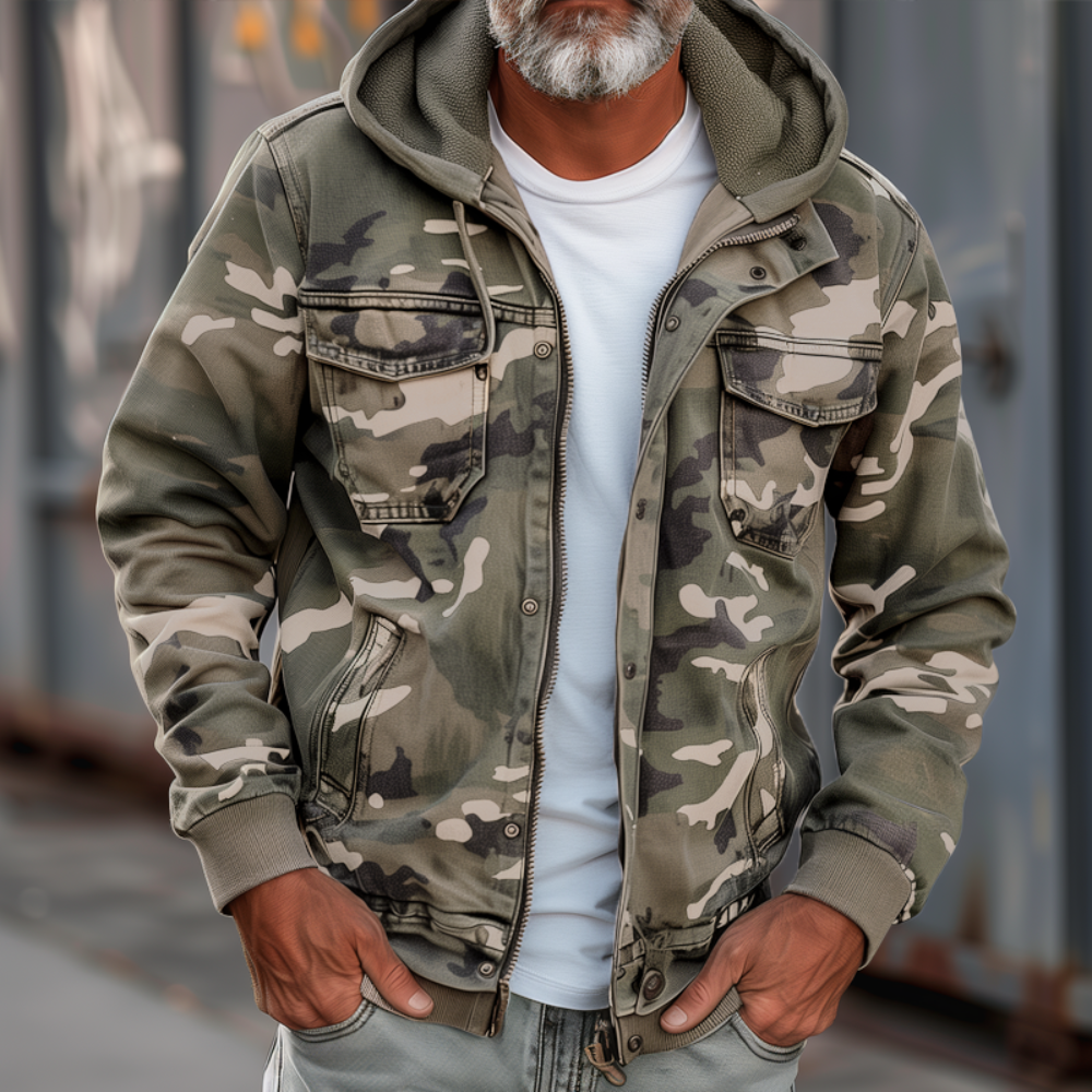 Men's Tactical Camo Jacket | Warm