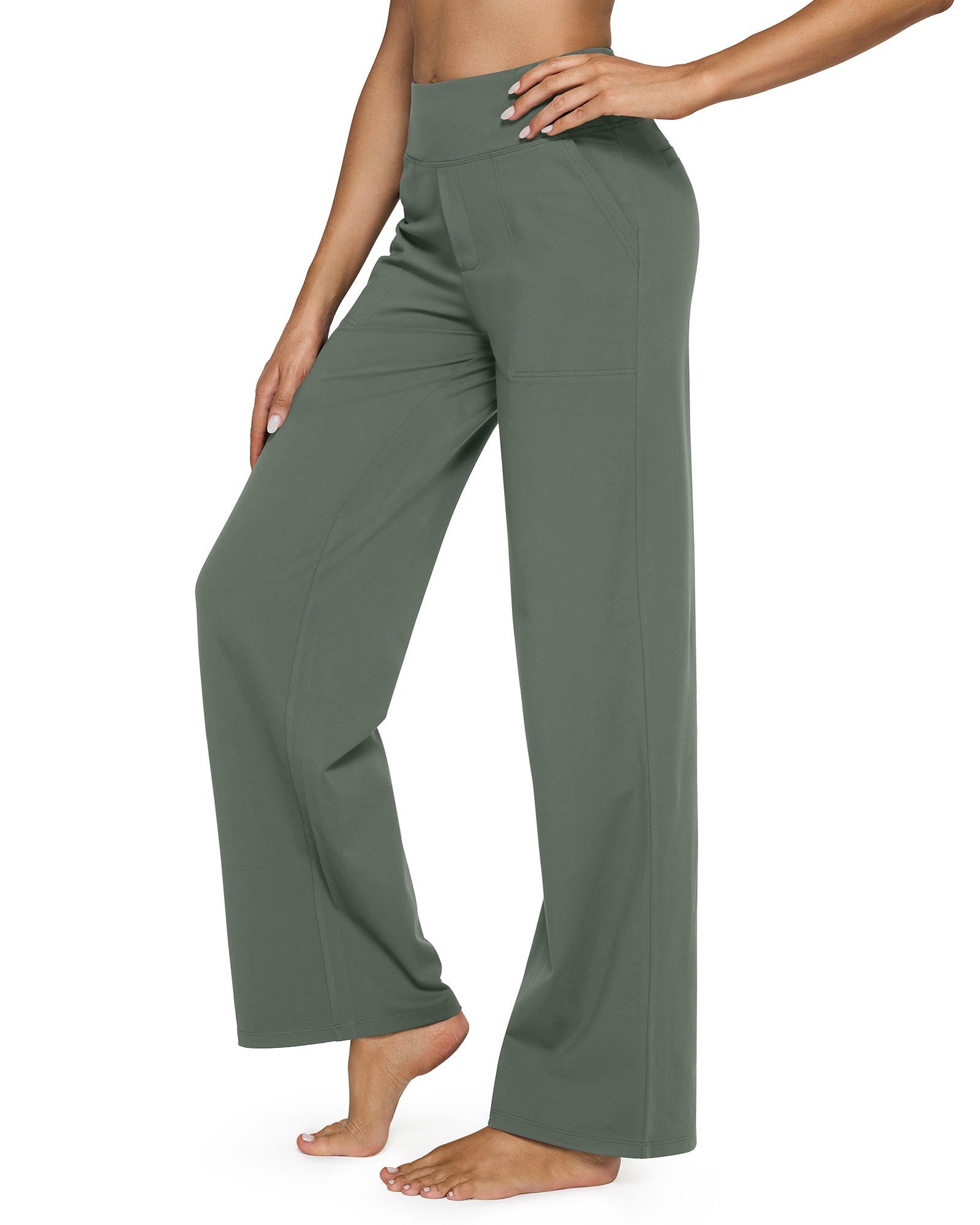 Loose High-Waist Business Casual Pants