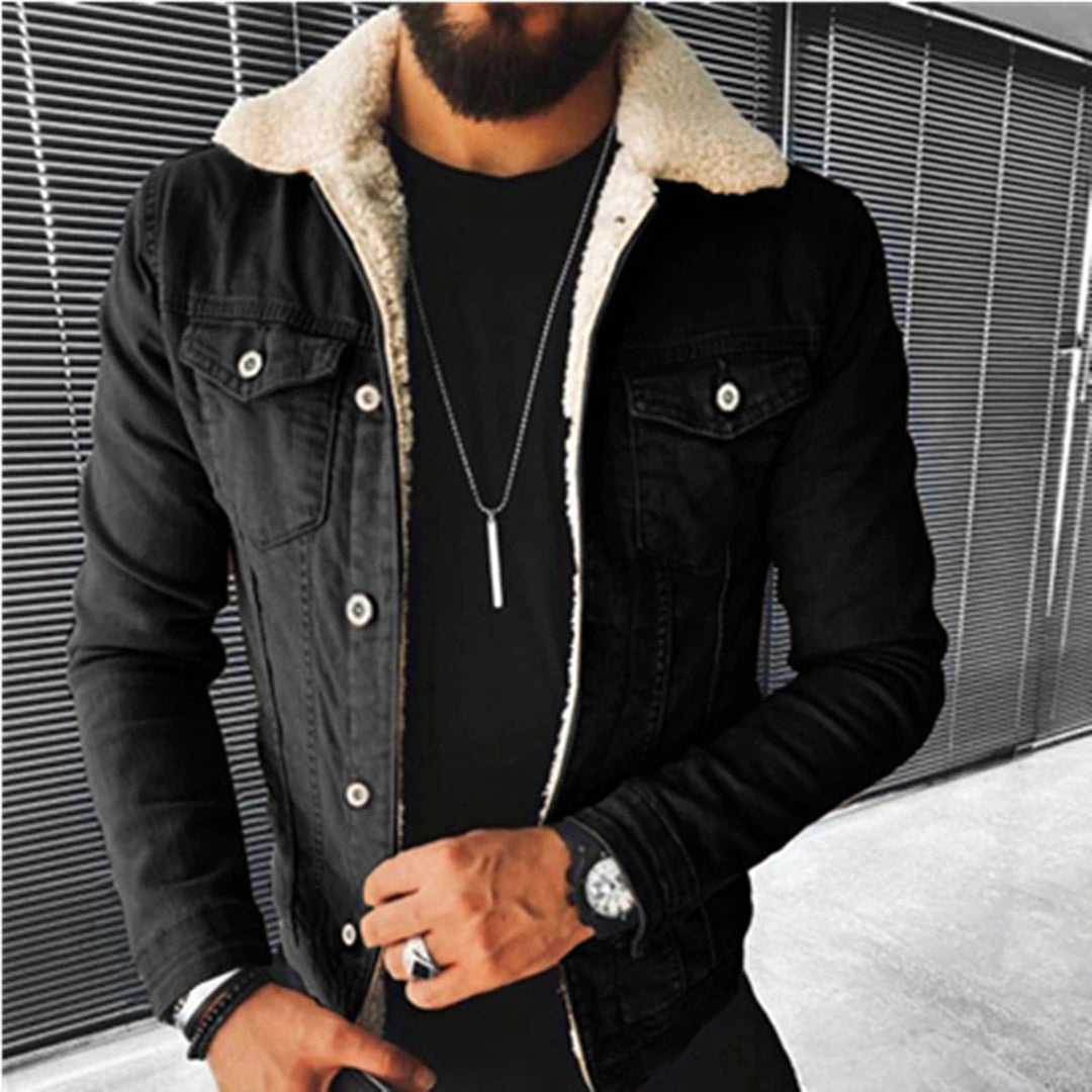 Noah | Men's Shearling Denim Jacket | Casual