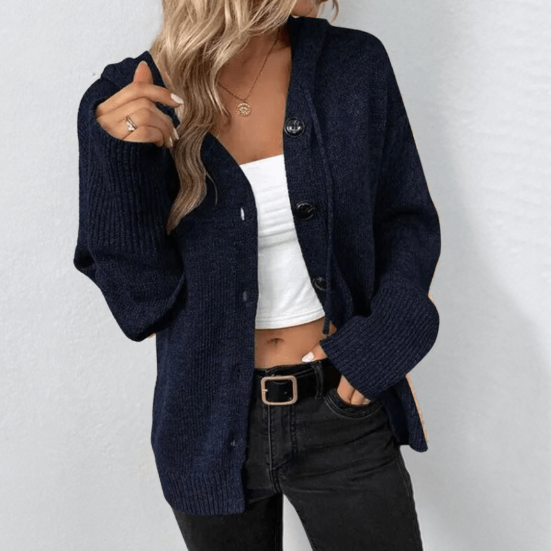 Lottie | Women's Cozy Knit Cardigan with Buttons