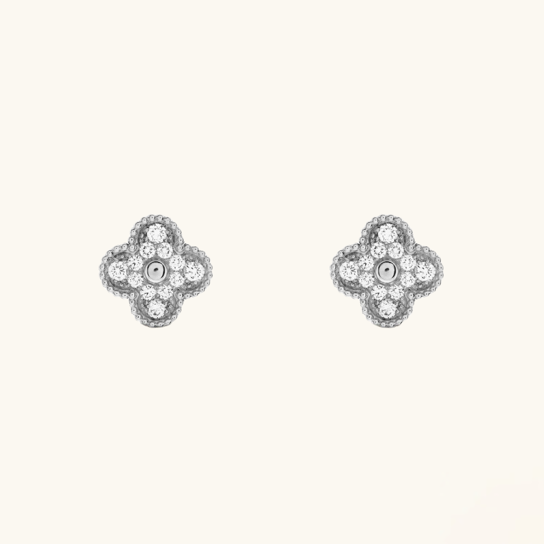 Clover Earrings Prestige Silver (stainless steel)