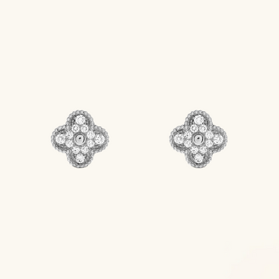 Clover Earrings Prestige Silver (stainless steel)