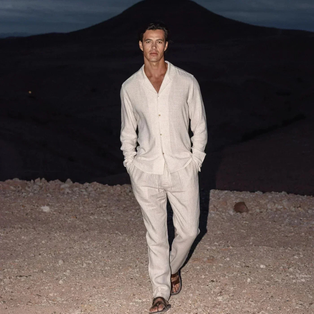 Men's Beach Linen Set | Perfect