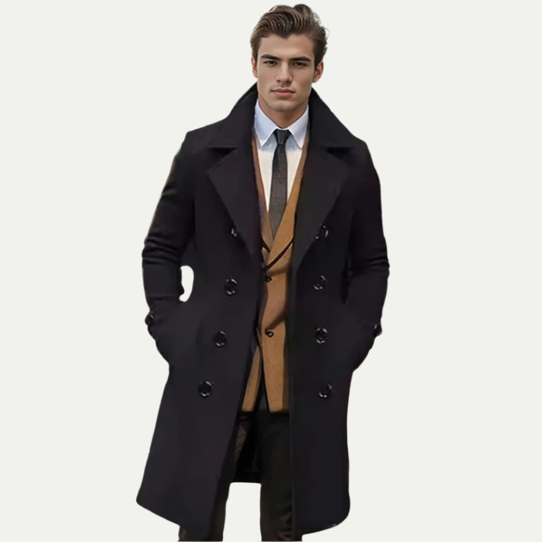 Premium Merino Wool Italian Long Trench Coat