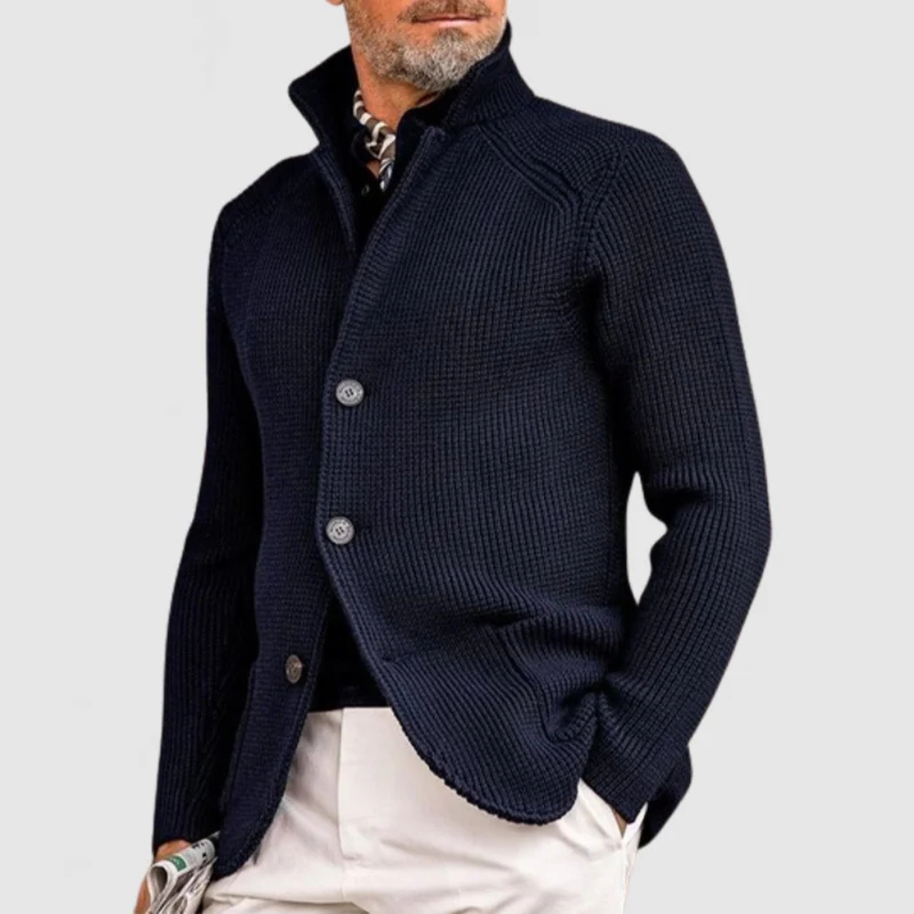 Men's Ribbed Knit Cardigan | Casual
