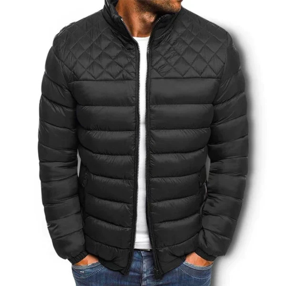 Men's Quilted Puffer Jacket | Warm