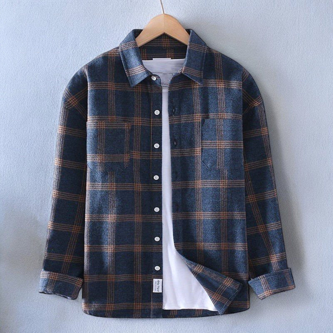 Men's Casual Plaid Shirt | Relaxed