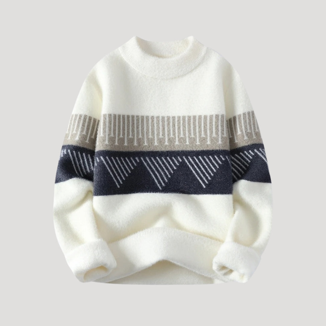 Men’s knitted jumper festive winter pattern