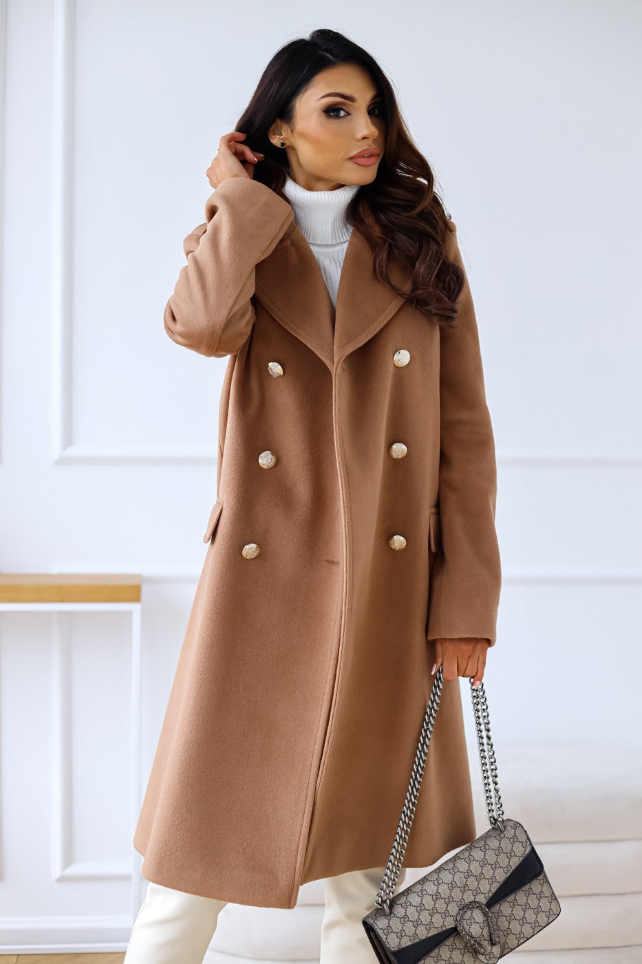 Chloe | Women's Classic Double-Breasted Trench Coat