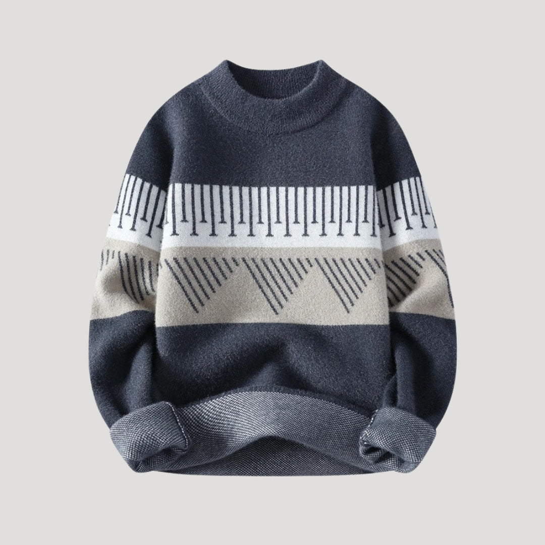 Men’s knitted jumper festive winter pattern