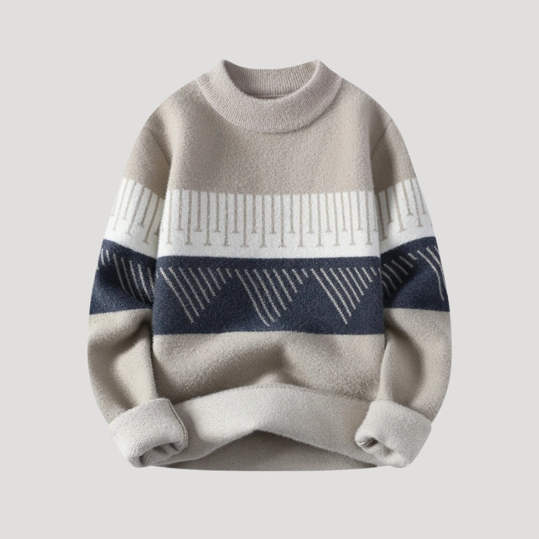 Men’s knitted jumper festive winter pattern