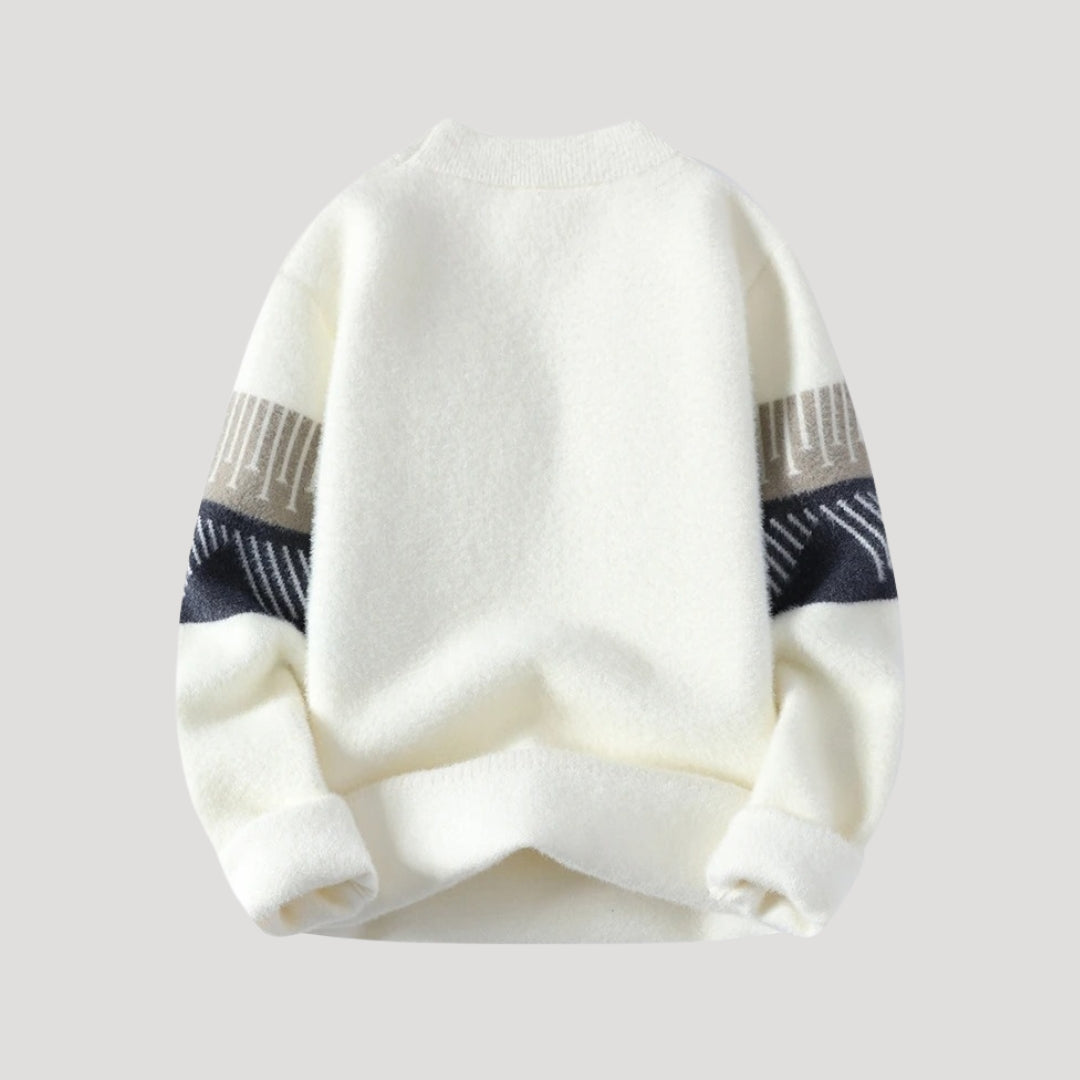 Men’s knitted jumper festive winter pattern