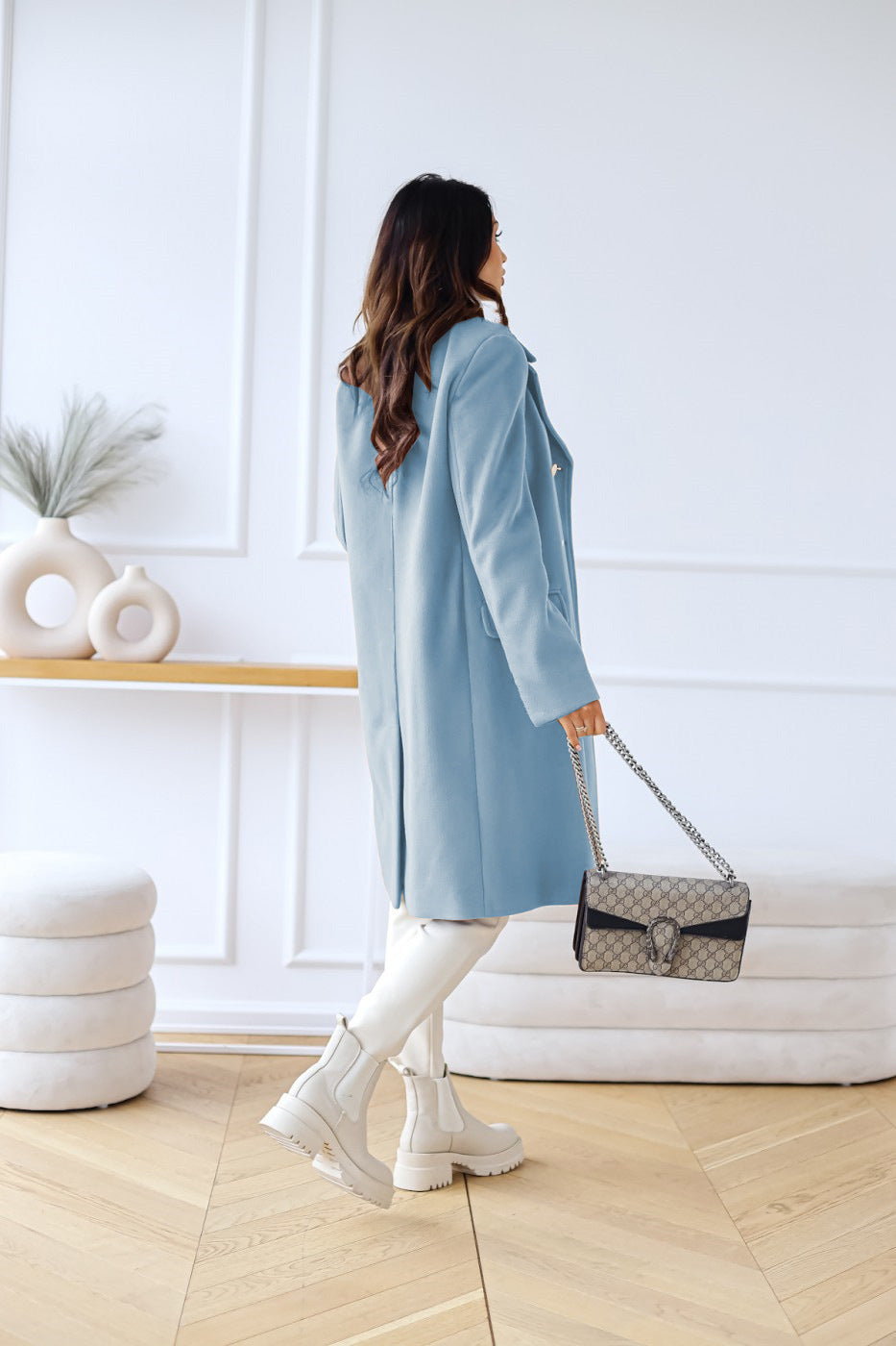 Chloe | Women's Classic Double-Breasted Trench Coat