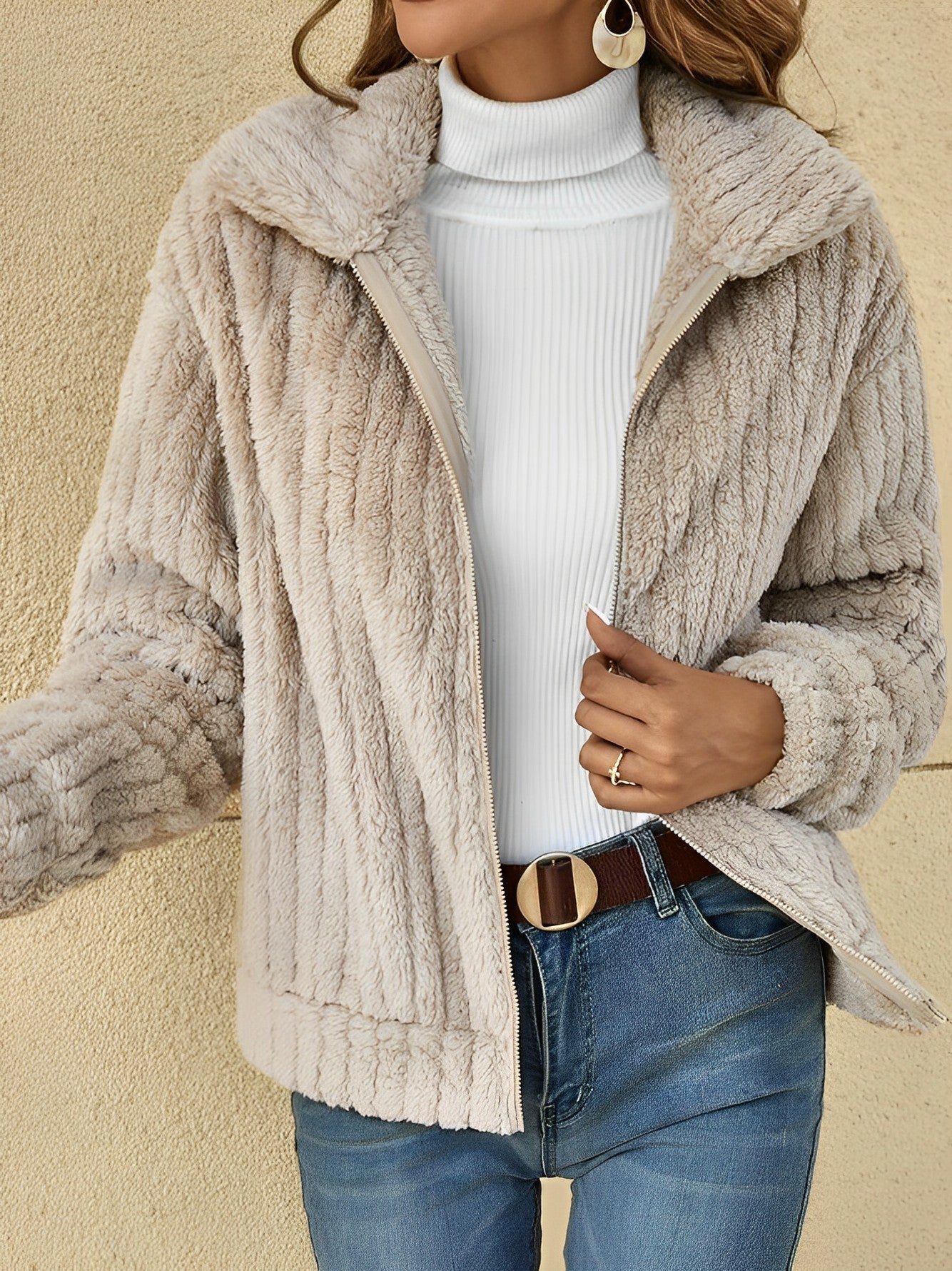 Faith | Elegant Teddy Jacket for Warm Days