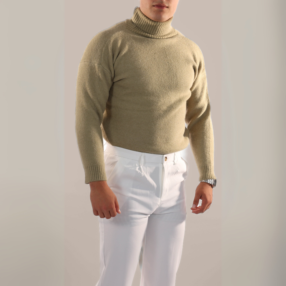 Men's Knit Turtleneck Sweater | Timeless