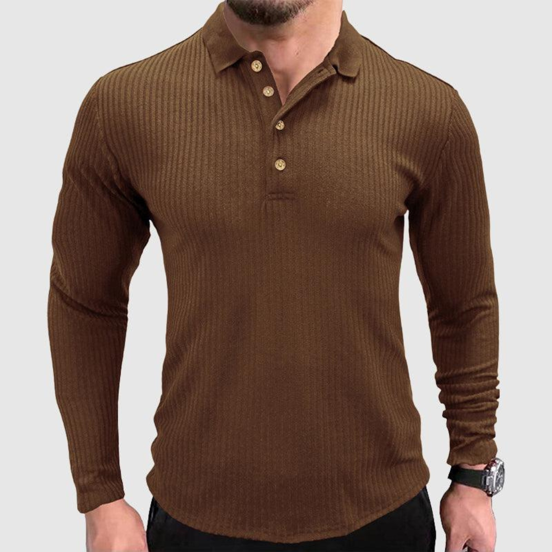 Men's Knitted Polo Shirt | Stylish