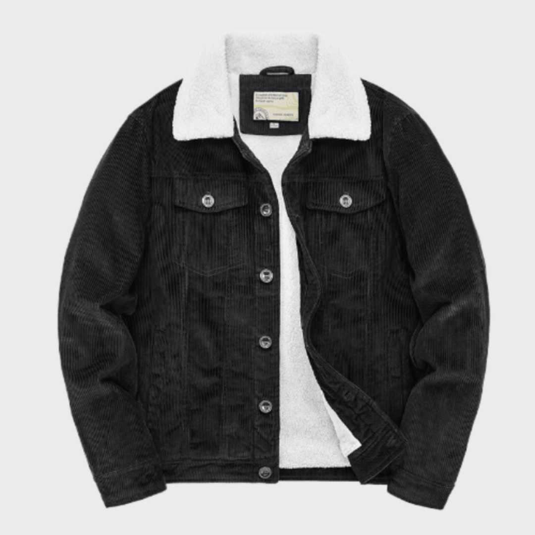 Men's Sherpa Lined Denim Jacket | Stylish