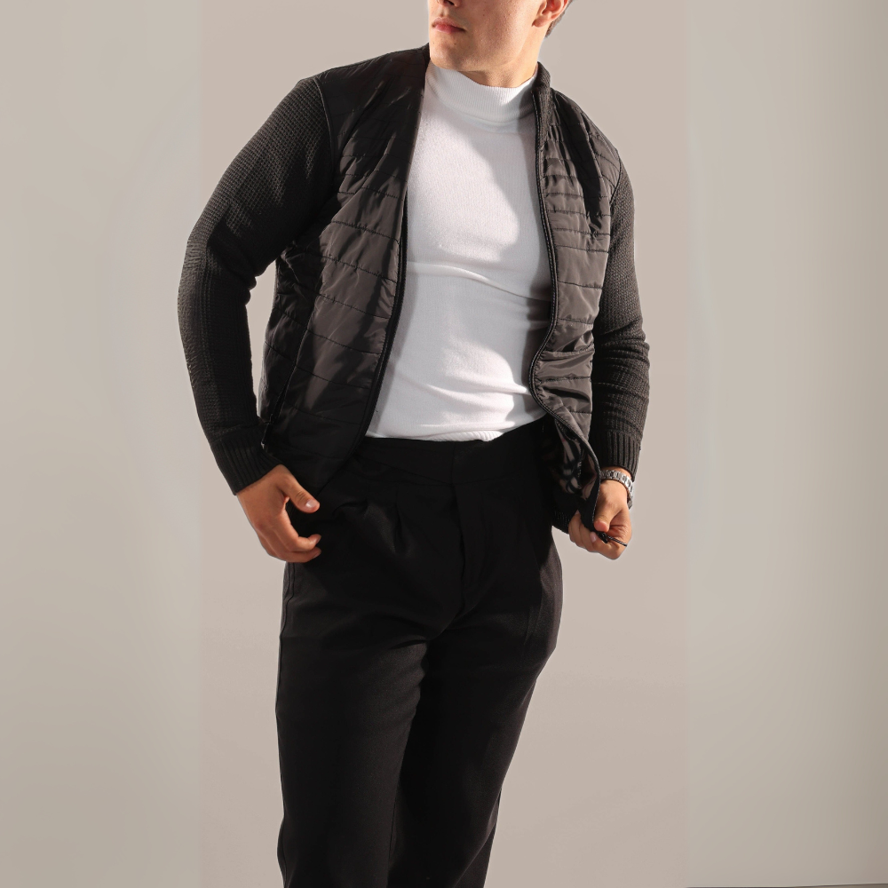 Men's Quilted Zip Jacket | Modern