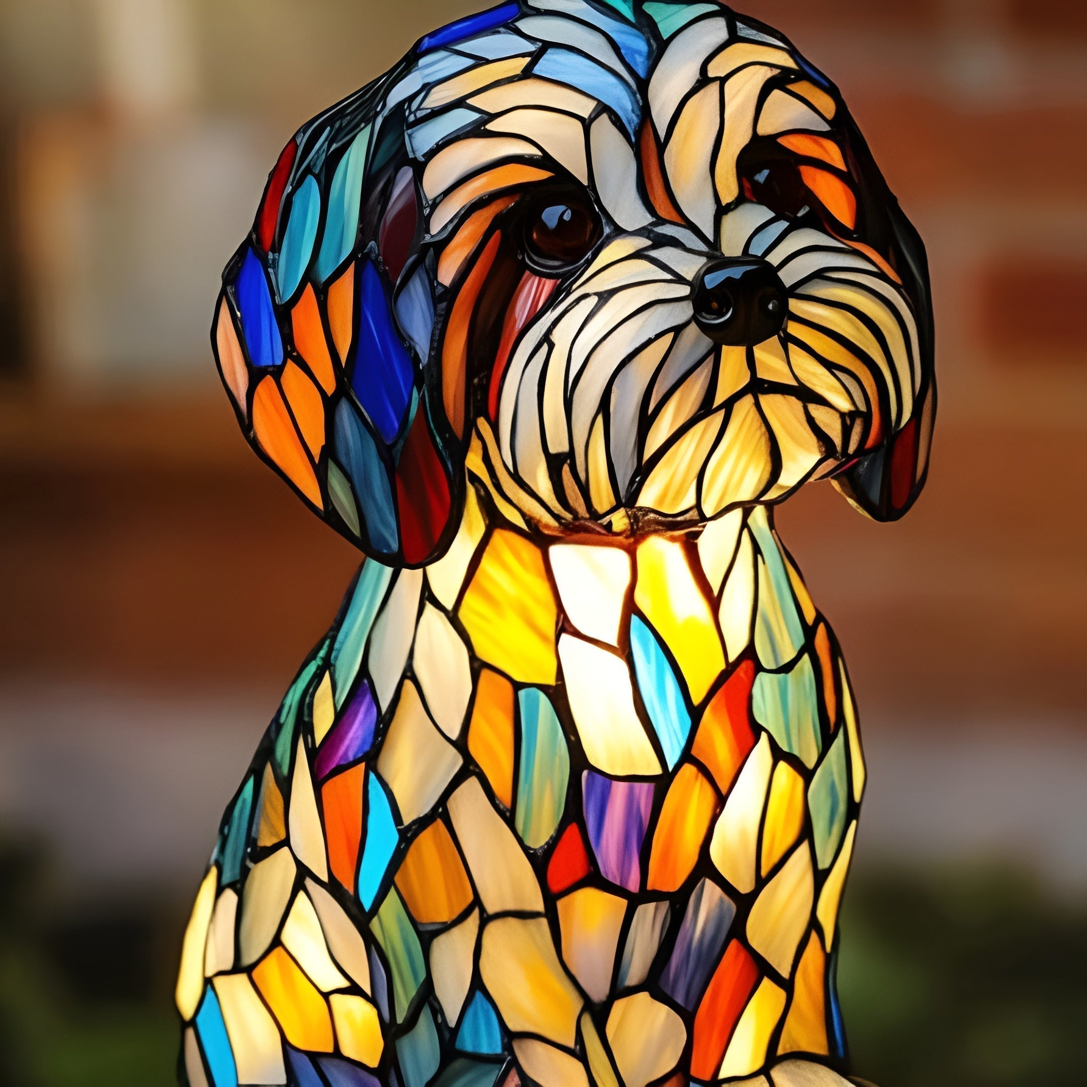 Papouille – Magical lamp for dogs made of colored glass