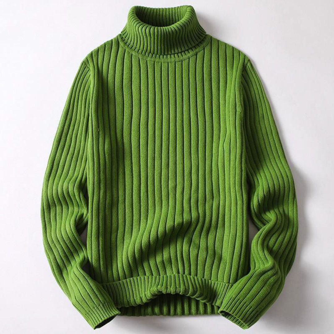 Men's Knit Turtleneck Sweater | Vibrant