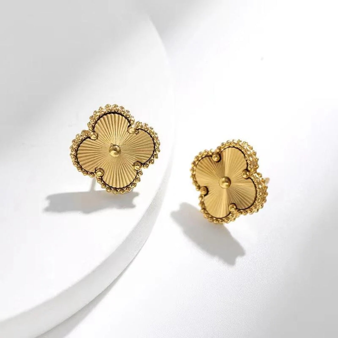 Clover Earrings Gold (gold finish)