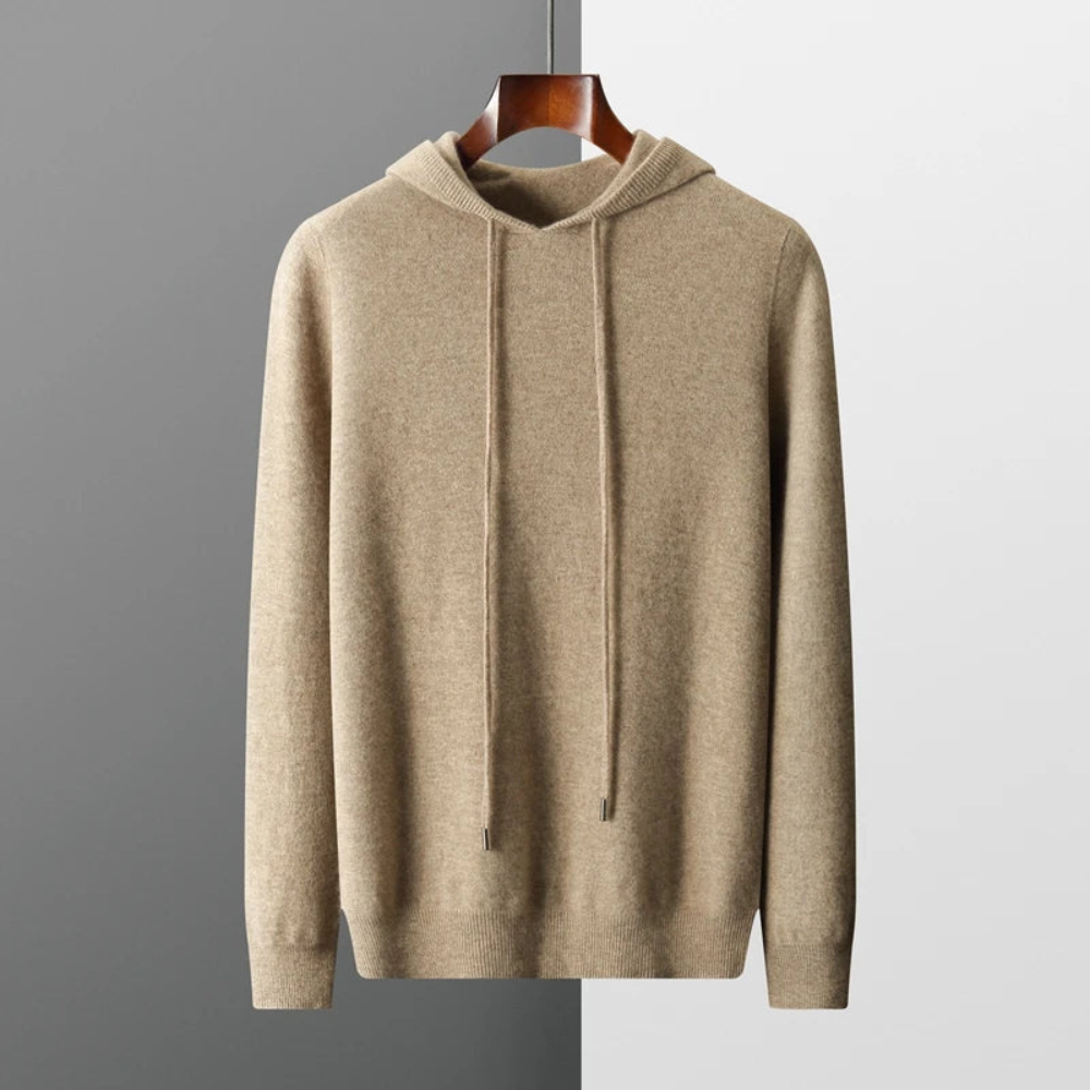 Men's Knit Pullover Hoodie | Modern