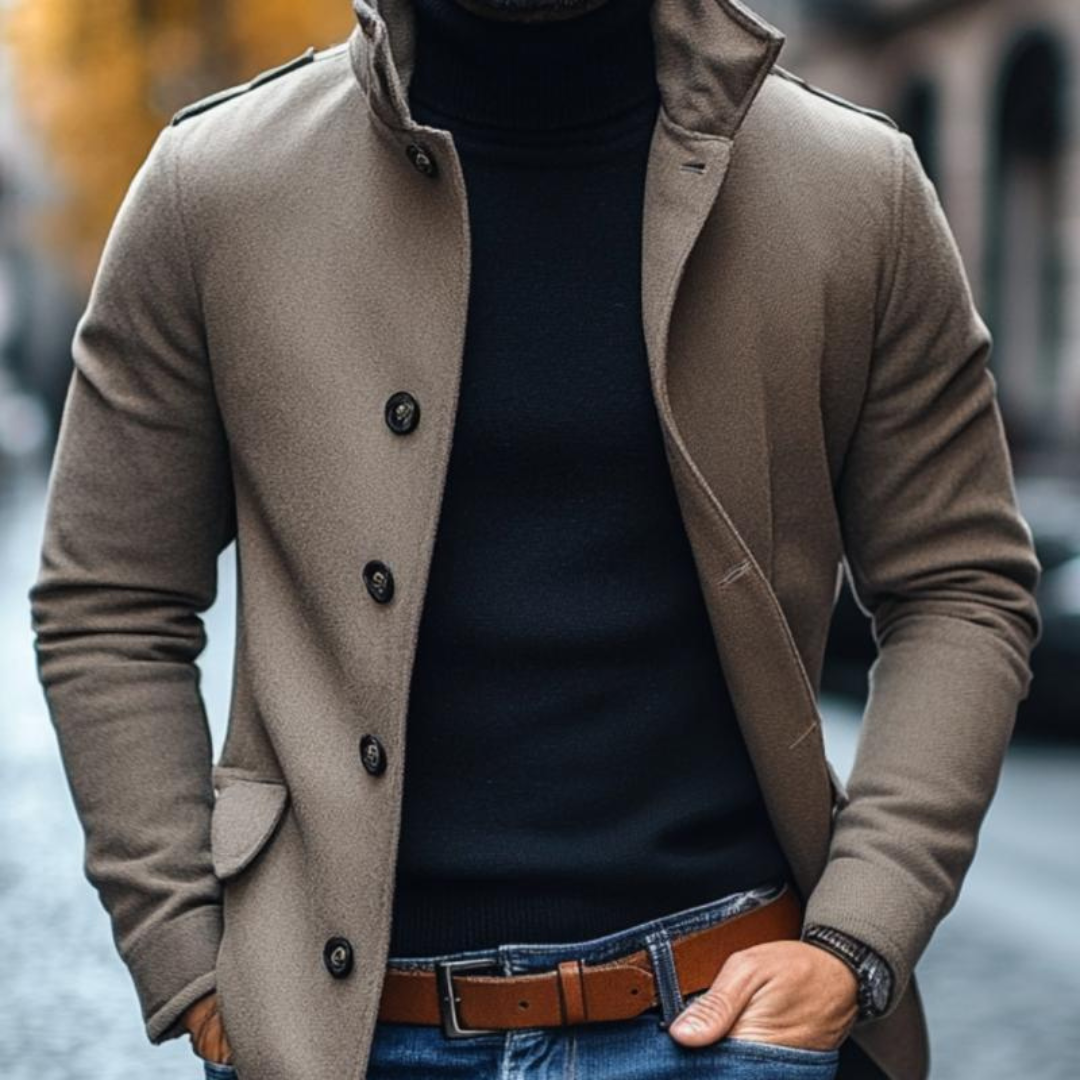 Men's Slim Fit Coat | Modern
