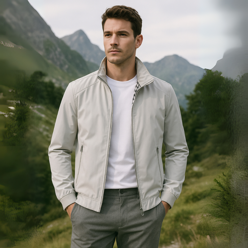 Men's Casual Zip Jacket | Comfortable