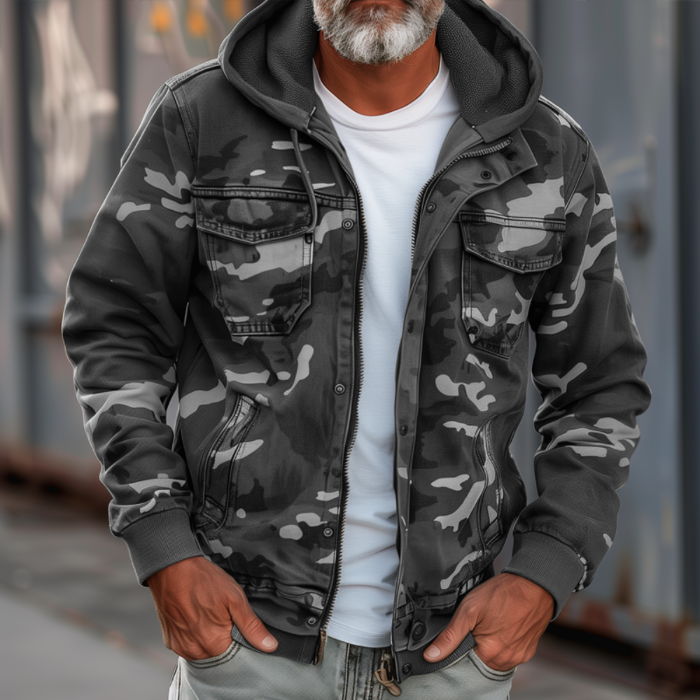 Men's Tactical Camo Jacket | Warm