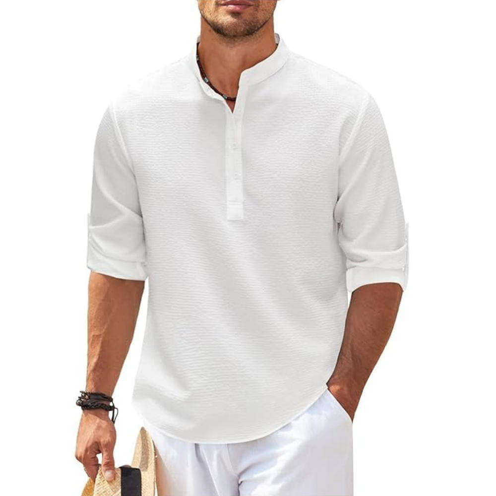 Men's Summer Henley Shirt | Versatile