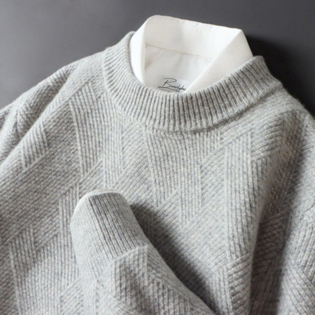 Men's Patterned Knit Sweater | Cozy