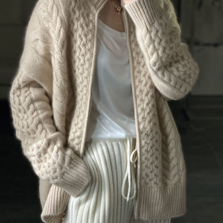 Maisie | Cozy Women's Cardigan with Zipper