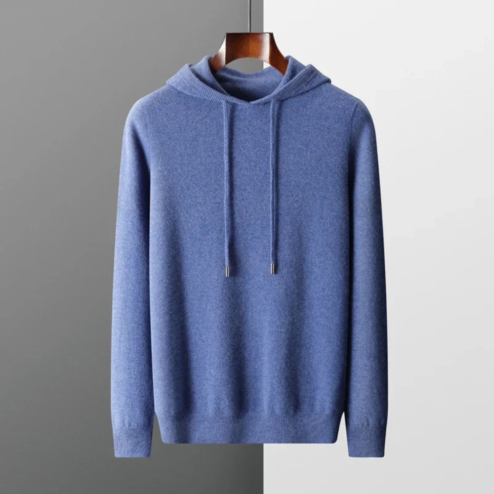 Men's Knit Pullover Hoodie | Modern