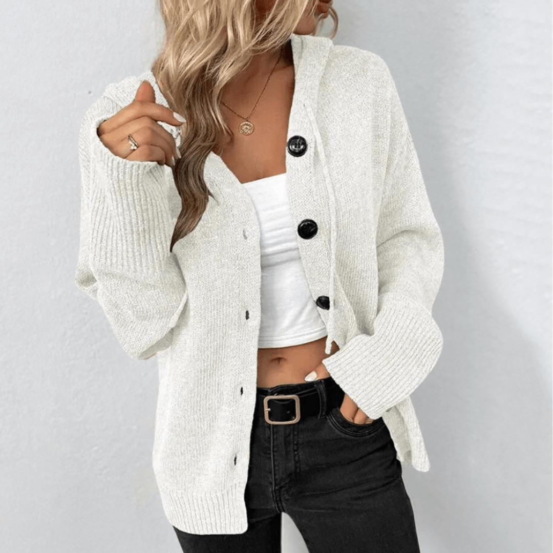 Lottie | Women's Cozy Knit Cardigan with Buttons