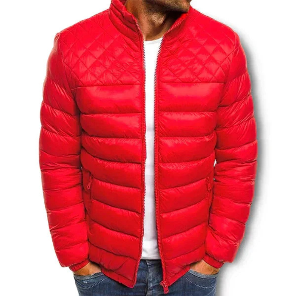 Men's Quilted Puffer Jacket | Warm