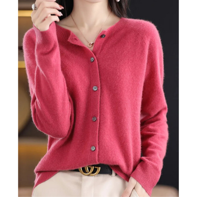 Poppy | Women's Round Neck Cardigan Sweater