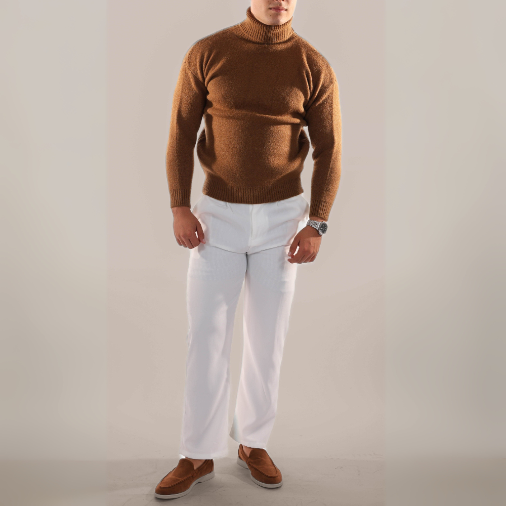 Men's Knit Turtleneck Sweater | Timeless