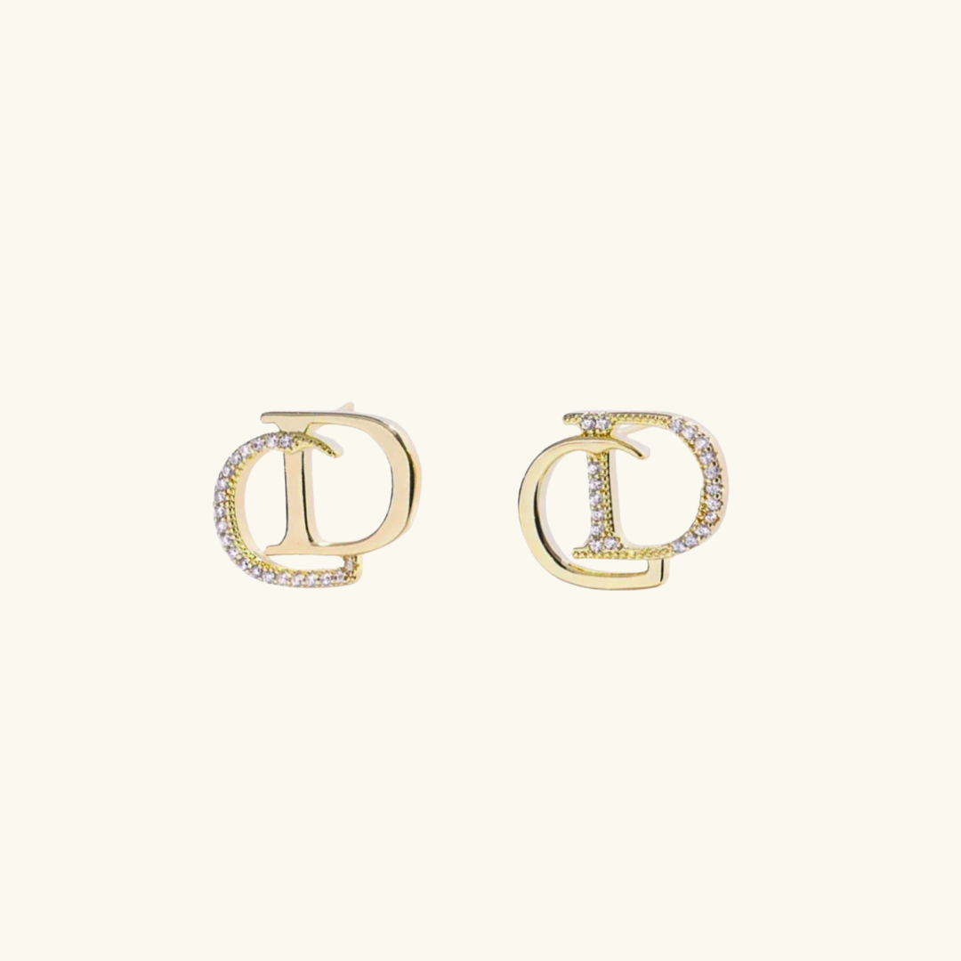 DR Earrings Exclusive (gold finish)
